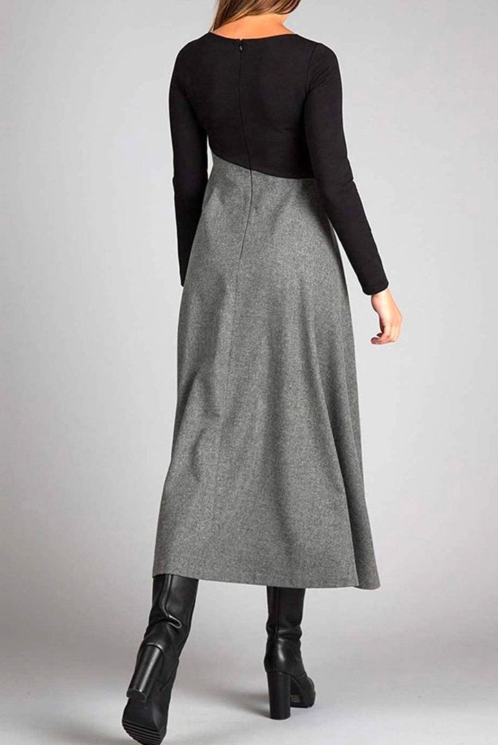 Casa - Long-Sleeved Autumn Maxi Dress