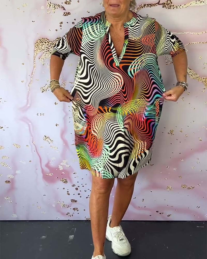 Lois - Colourful printed dress