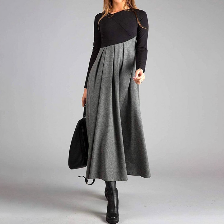 Casa - Long-Sleeved Autumn Maxi Dress