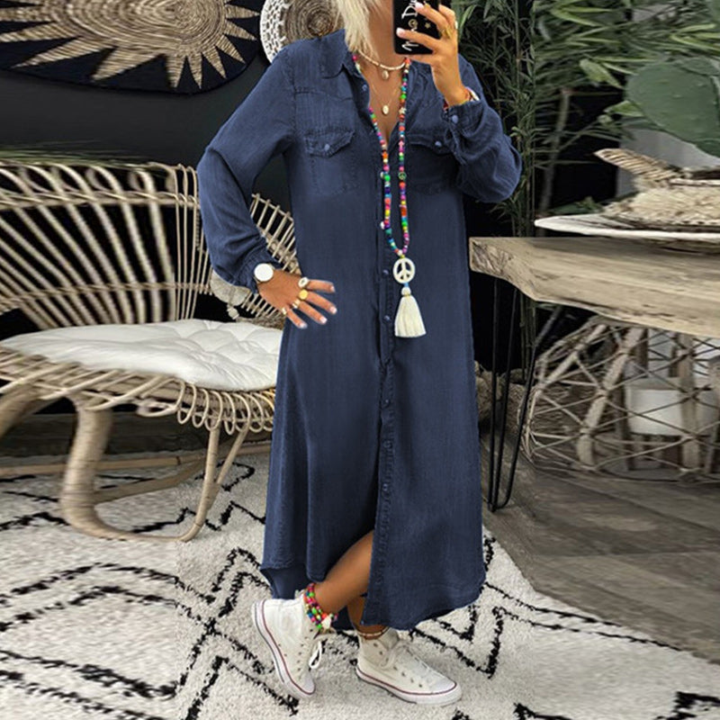 Lila - Comfortable denim dress