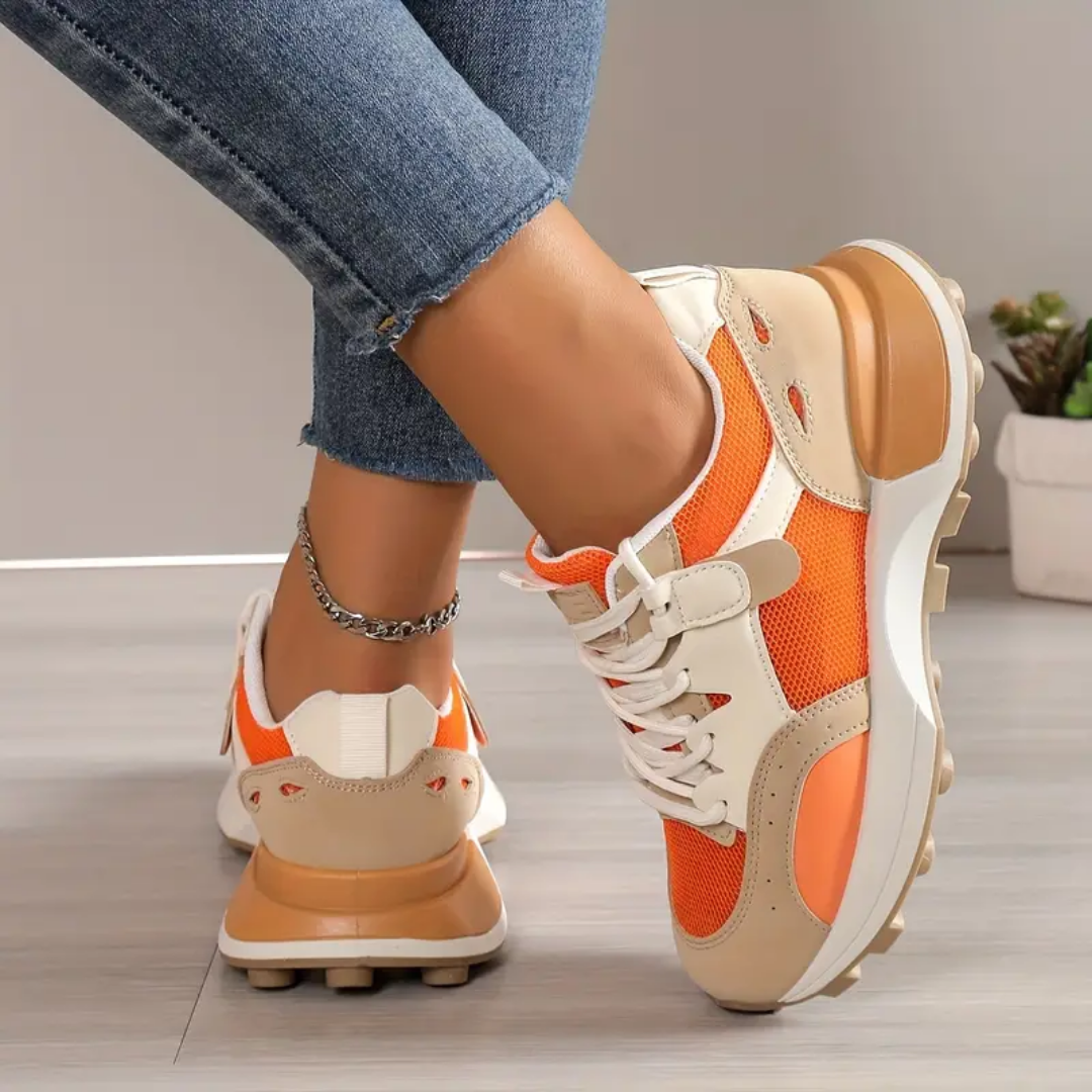 Katja - Casual women's colour block sneakers