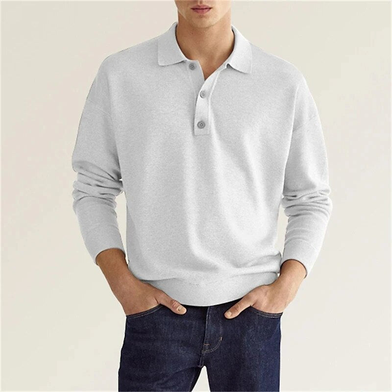 Serlene - LONG SLEEVED POLO SHIRT - MAXIMUM ELEGANCE AND COMFORT