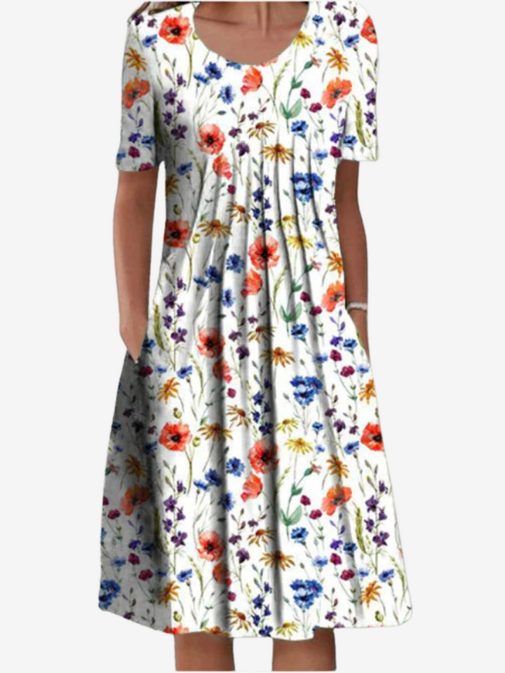 Celine - Midi Dress with Half Sleeves