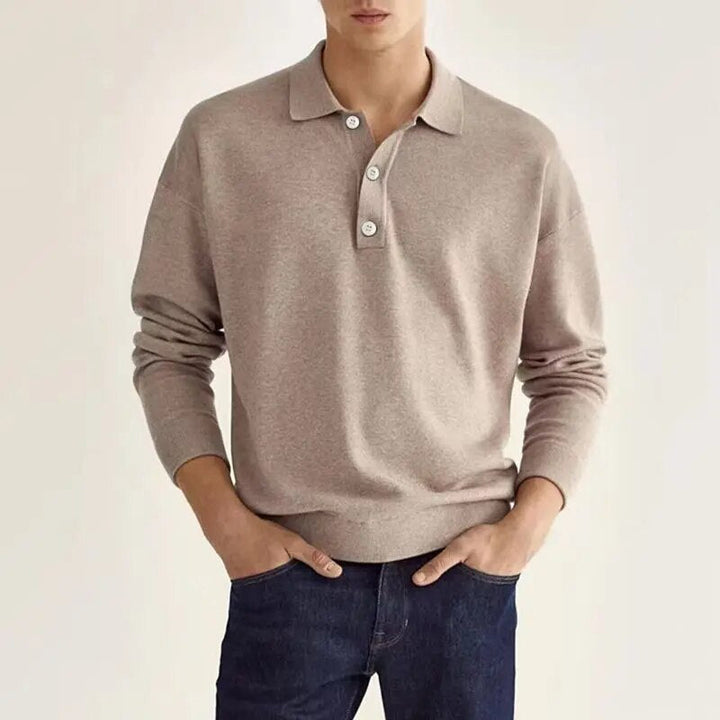 Serlene - LONG SLEEVED POLO SHIRT - MAXIMUM ELEGANCE AND COMFORT