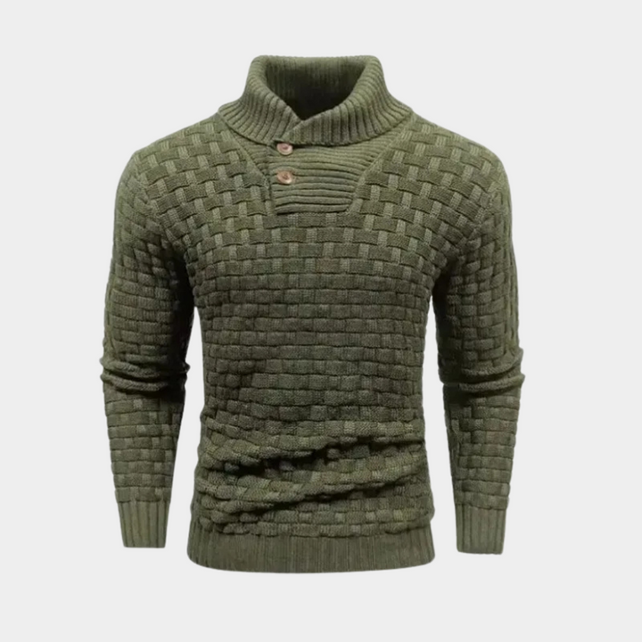 Bennet - Stylish Knitted Sweater with High Collar