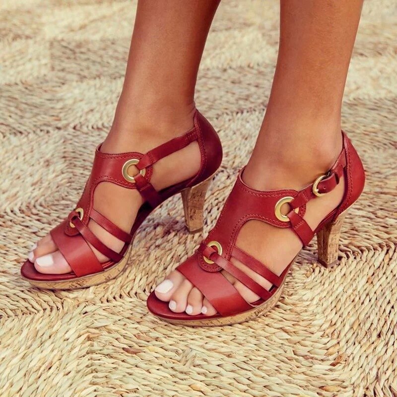 Kaith - Comfortable Handcrafted heeled sandals