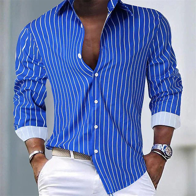 Jason - Classic Striped Men's Shirt