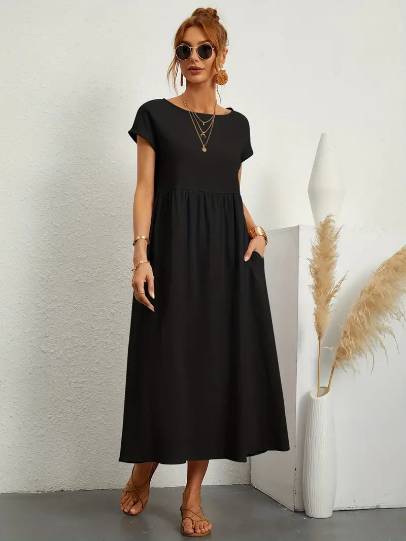 Viona - Midi Dress With Pockets