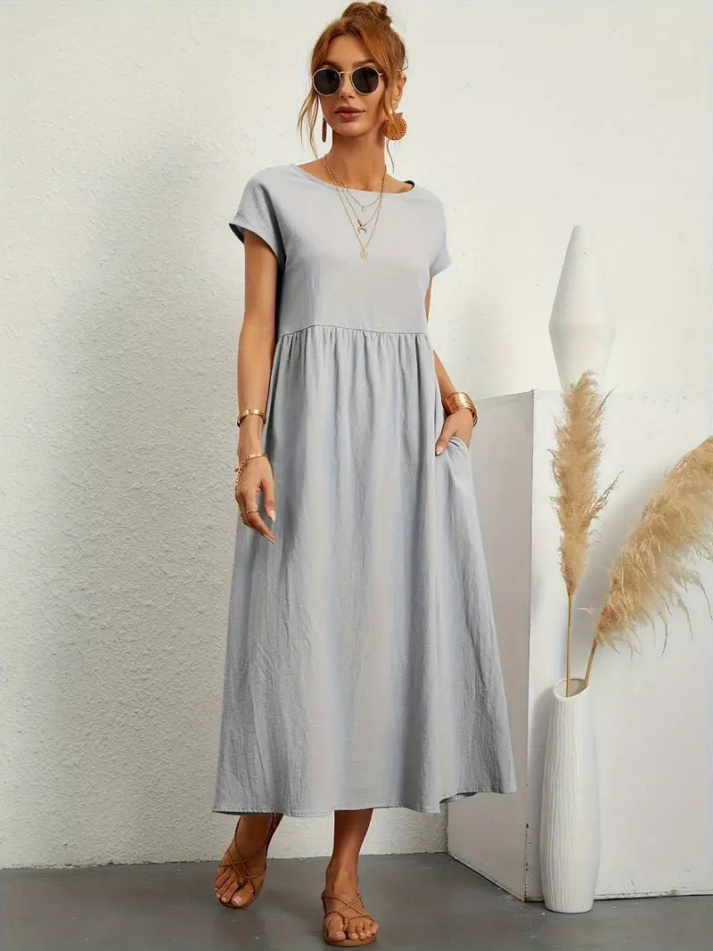 Viona - Midi Dress With Pockets