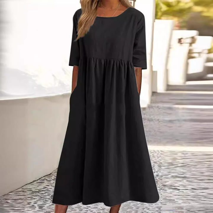 Millie - Midi Dress with Half Sleeves