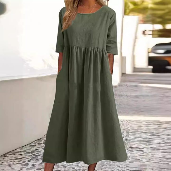 Millie - Midi Dress with Half Sleeves