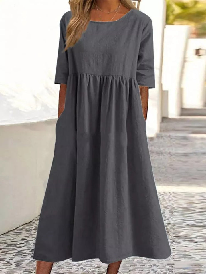 Millie - Midi Dress with Half Sleeves