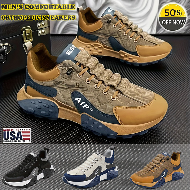 Tygo - Men's orthopaedic comfort trainers